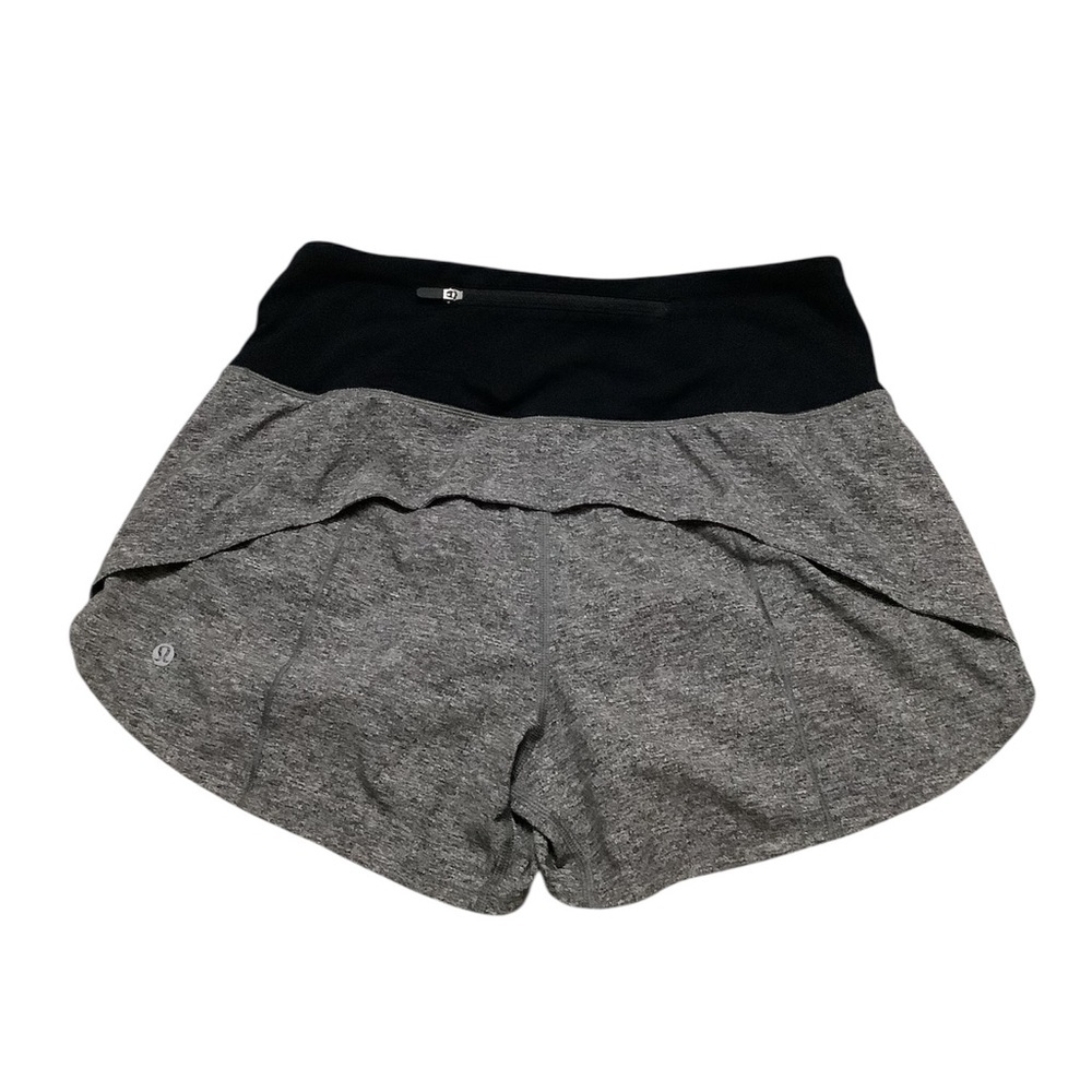 lululemon athletica Gray and Black Women Shorts